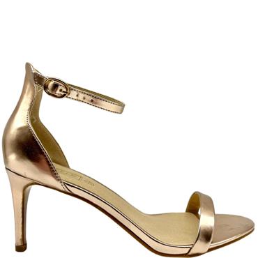 TRUFFLE HEEL IN COLLAR STRAP SDL - ROSE GOLD